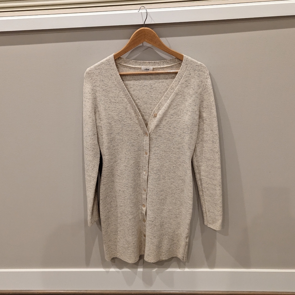 Aritzia Wilfred Sweater Dress Cream Tan